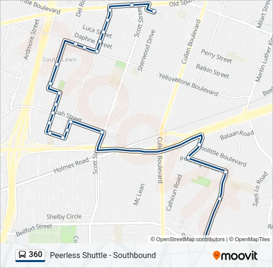 360 Bus Line Map