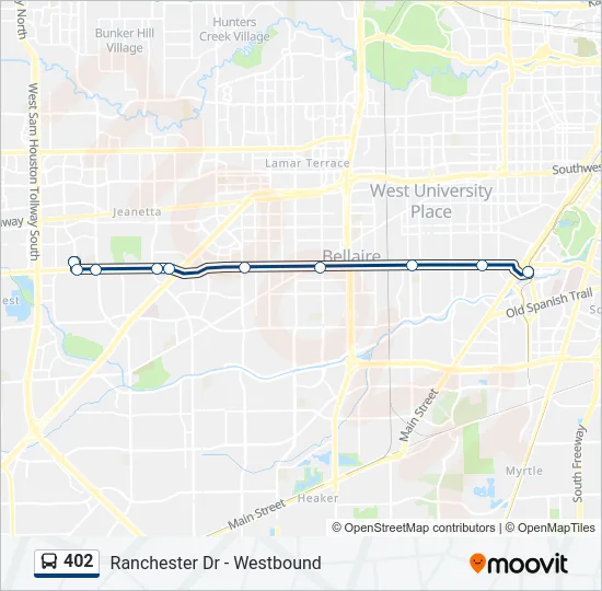 402 Bus Line Map