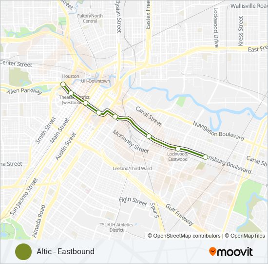 Mapa de 800 de tren ligero