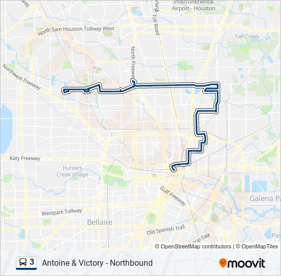 Mapa de 3 de autobús