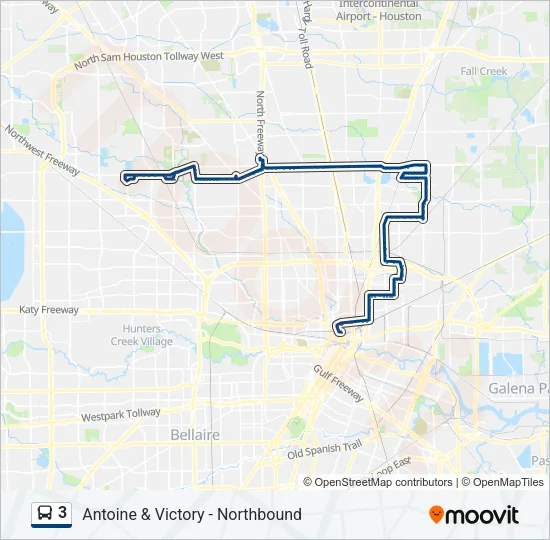 3 Bus Line Map