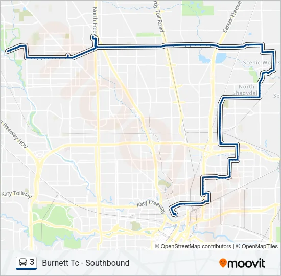 3 Bus Line Map