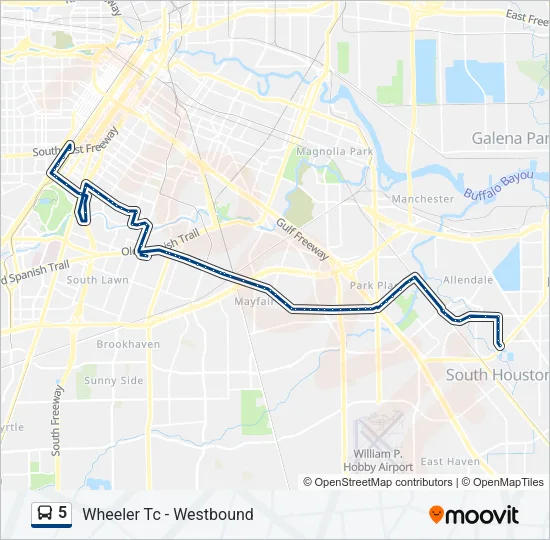 5 Bus Line Map