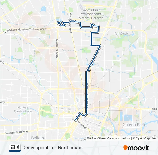 6 Bus Line Map
