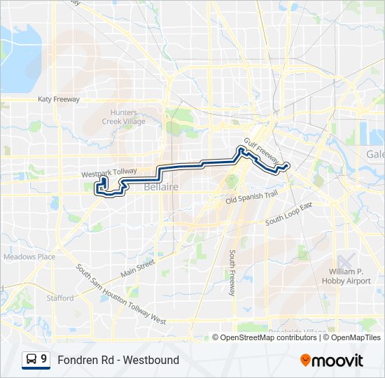 9 bus Line Map