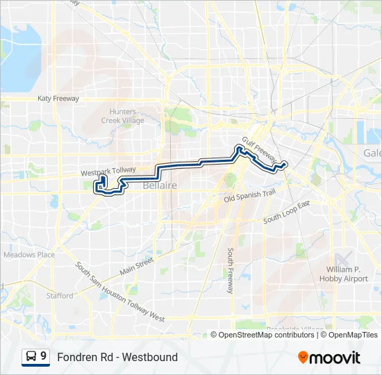 9 Bus Line Map
