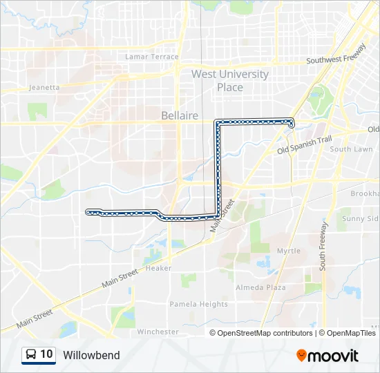 10 Bus Line Map