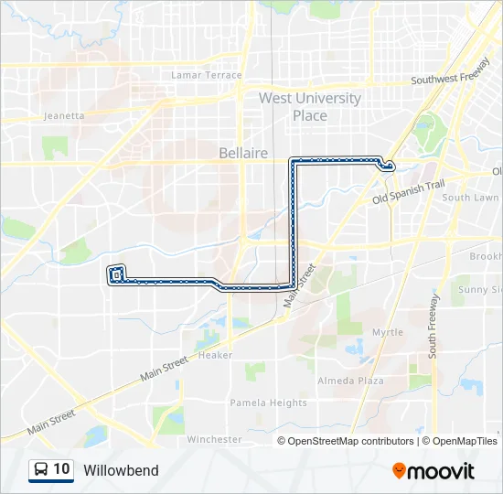 10 Bus Line Map
