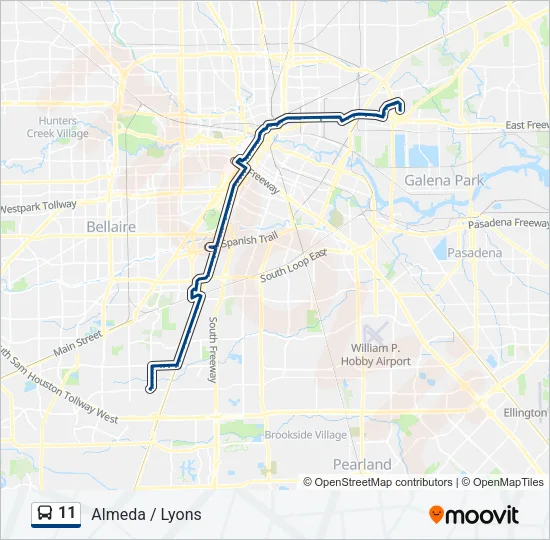 11 Bus Line Map