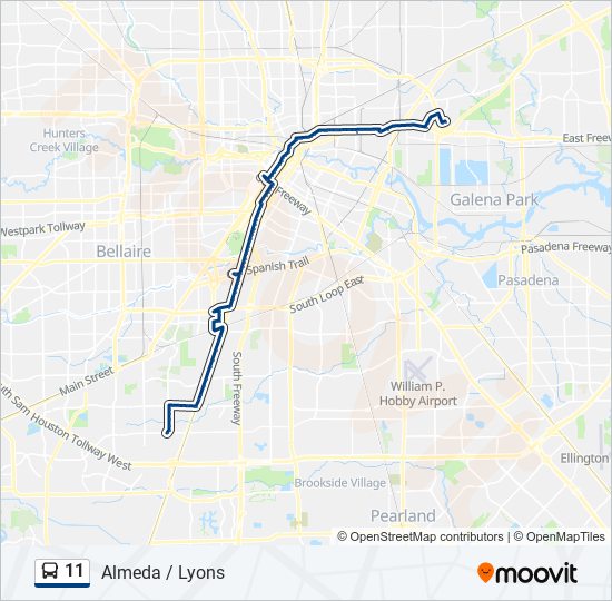 11 Bus Line Map