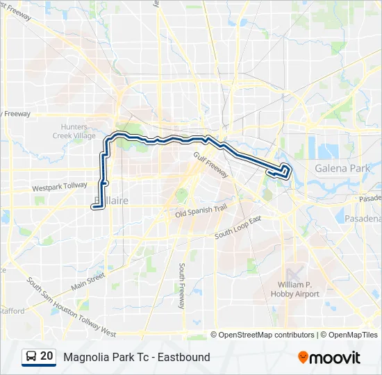 20 Bus Line Map