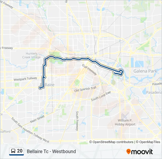 20 Bus Line Map