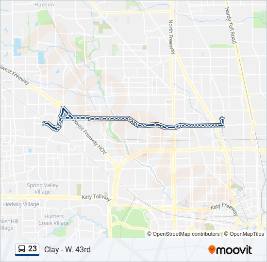 23 Bus Line Map