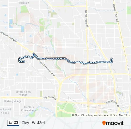 23 Bus Line Map