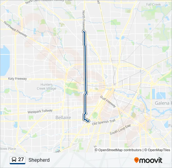 27 Bus Line Map
