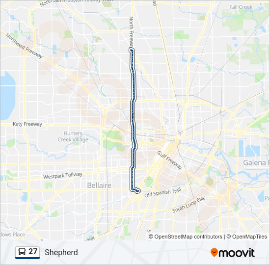 27 Bus Line Map