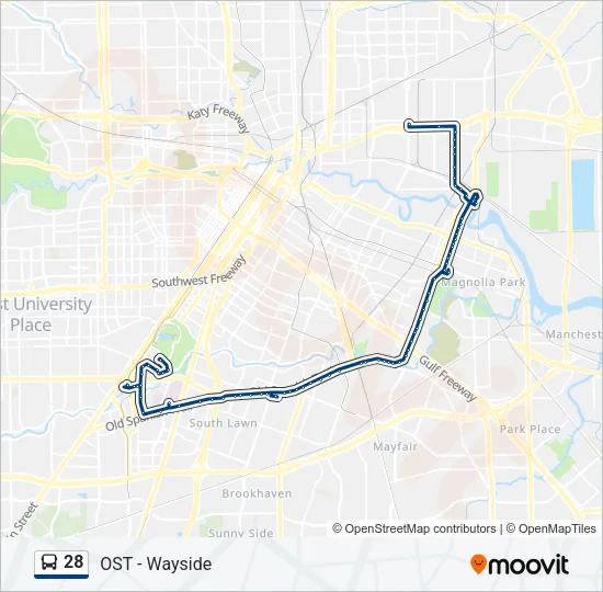 28 Bus Line Map