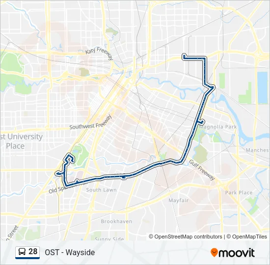 28 Bus Line Map