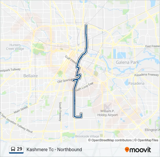 29 Bus Line Map