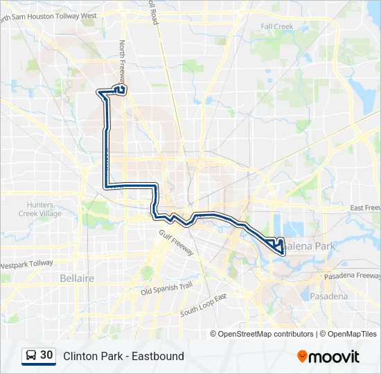 30 Bus Line Map