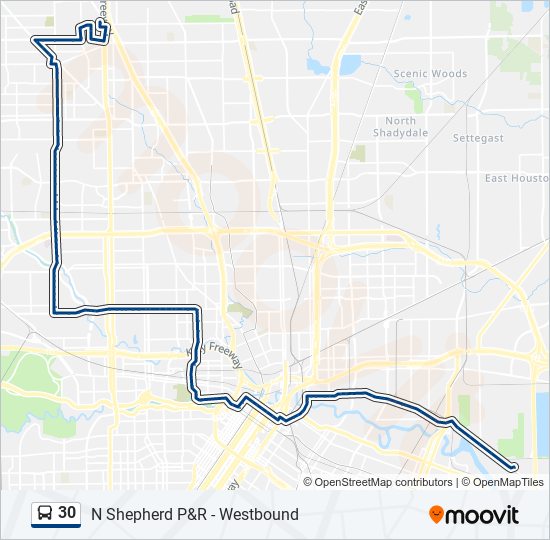 30 Bus Line Map