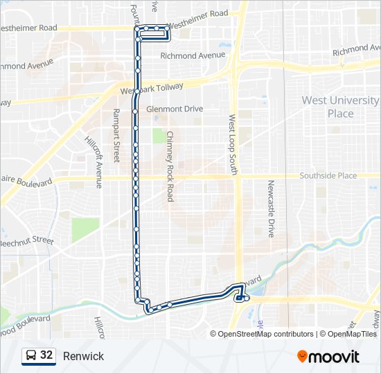 32 Bus Line Map