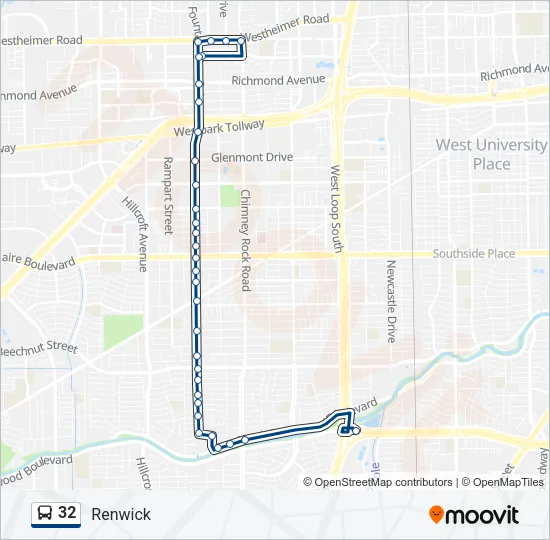 32 Bus Line Map
