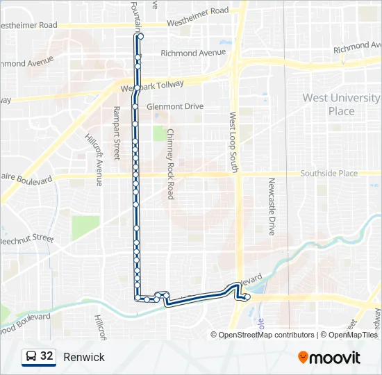 32 Bus Line Map