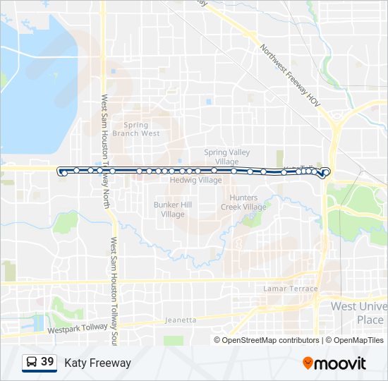 39 Bus Line Map