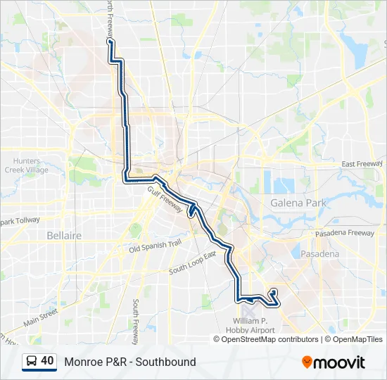 40 Bus Line Map