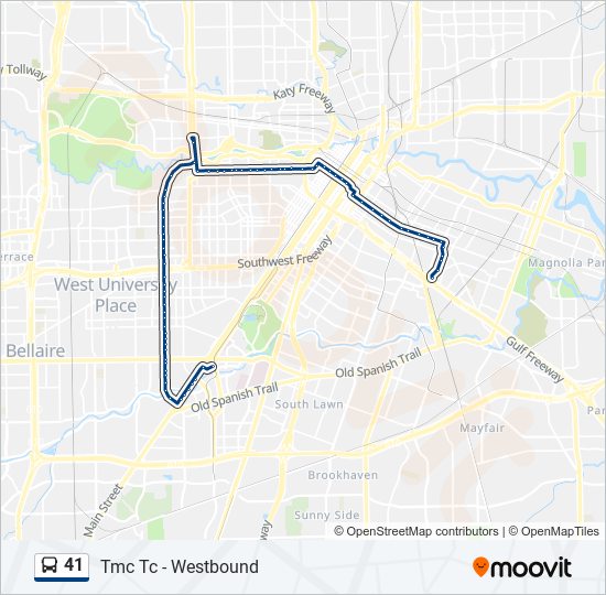 41 Bus Line Map