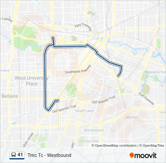 41 Bus Line Map