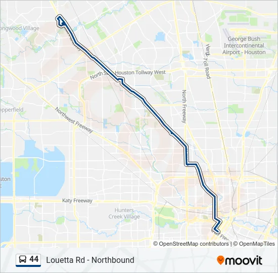 44 Bus Line Map