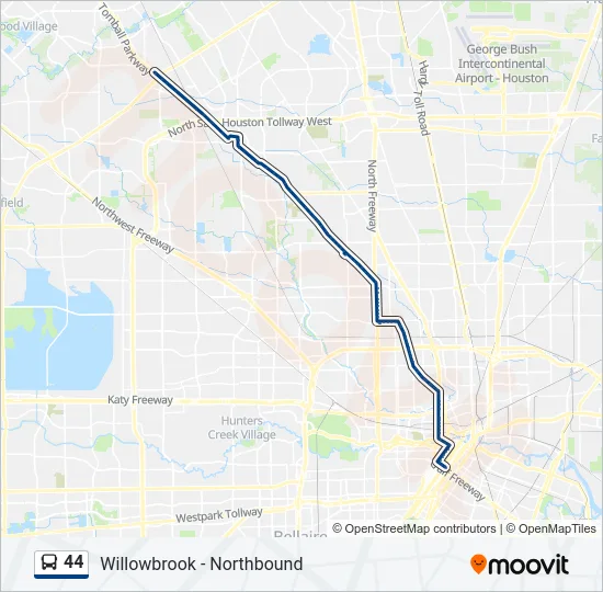 44 Bus Line Map