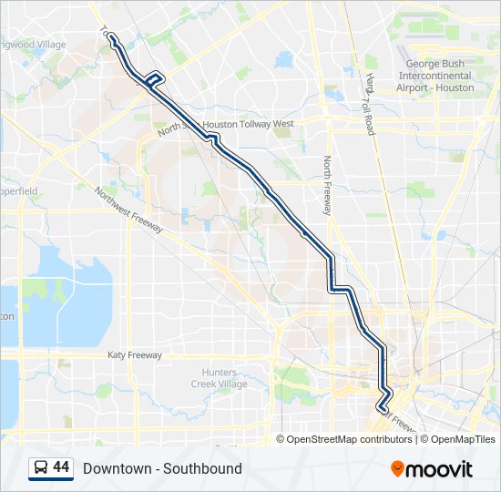 Mapa de 44 de autobús