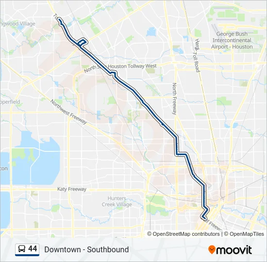 44 Bus Line Map