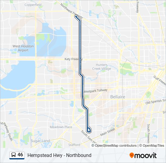 46 bus Line Map