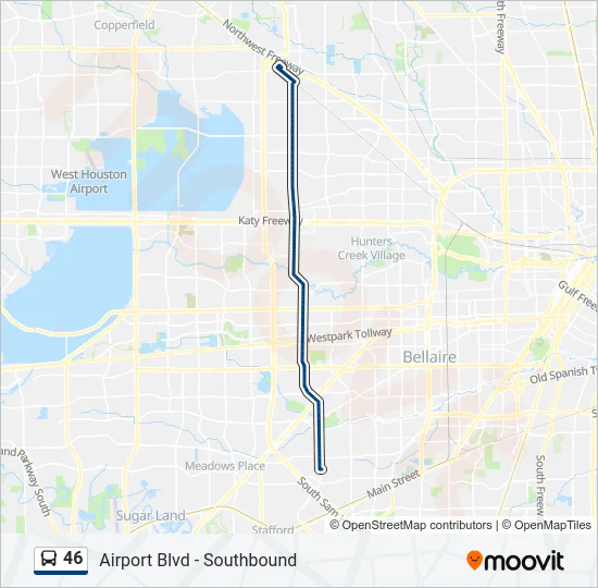 46 Bus Line Map