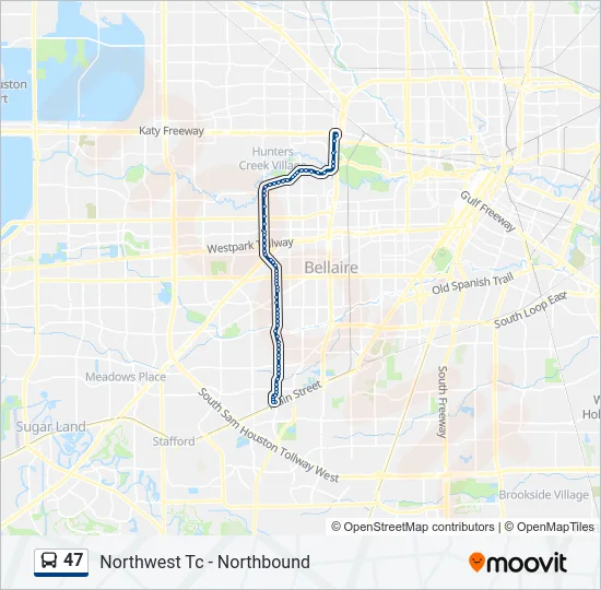 47 Bus Line Map