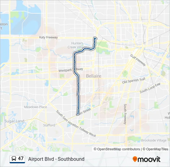 47 Bus Line Map