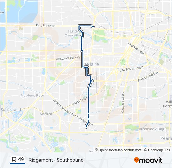 49 Bus Line Map