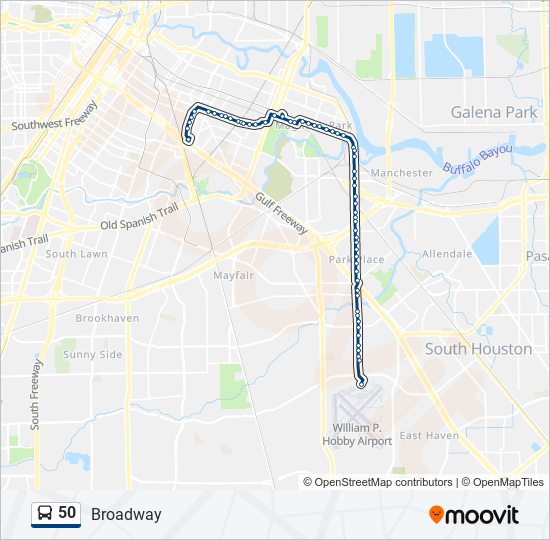 Mapa de 50 de autobús