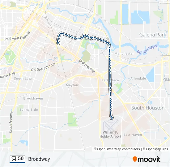 50 Bus Line Map