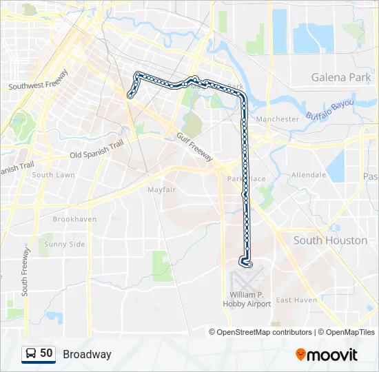 50 Bus Line Map