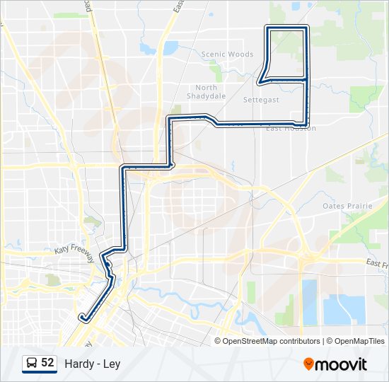 52 Bus Line Map