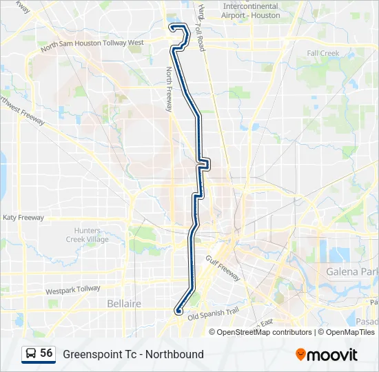 56 Bus Line Map