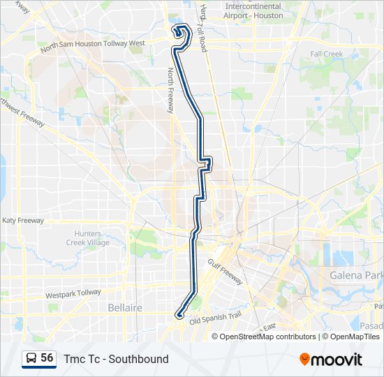 56 Bus Line Map