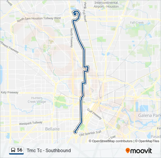 56 Bus Line Map