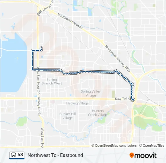 58 Bus Line Map