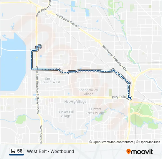 58 Bus Line Map